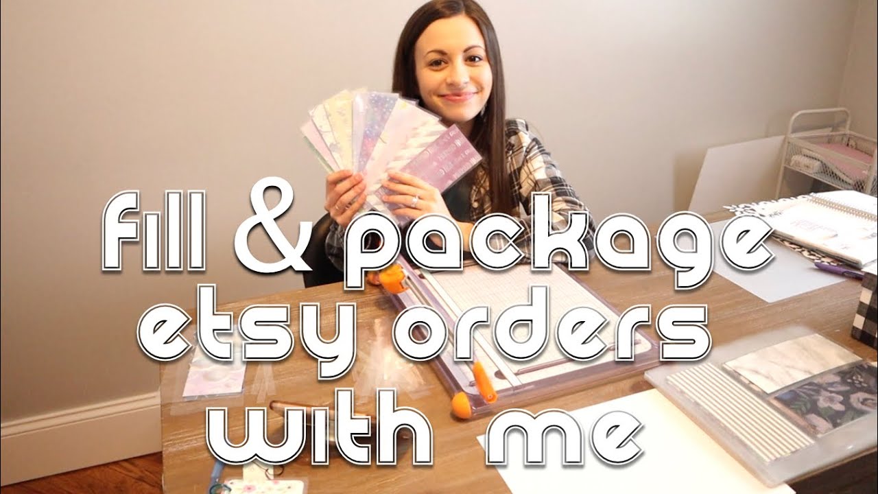 Fill & Package Etsy Orders with me | Sticker Shop & Cash Envelopes
