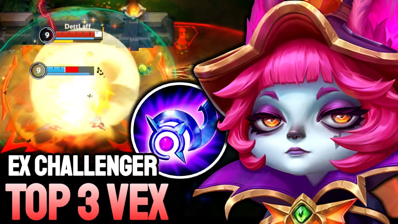 WILD RIFT VEX - TOP 3 VEX GAMEPLAY - EX CHALLENGER RANKED