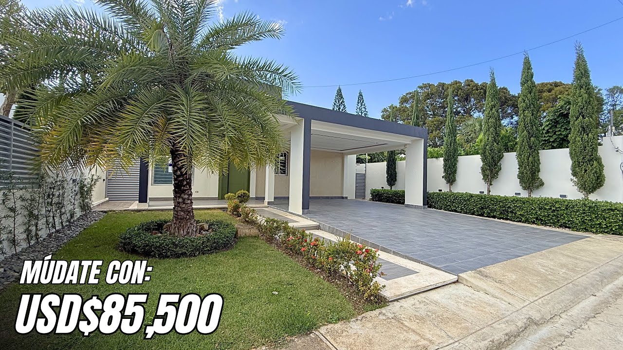 CASA EN VENTA DE OPORTUNIDAD EN PROYECTO CERRADO EN GURABO SANTIAGO DE LOS CABALLEROS 🇩🇴