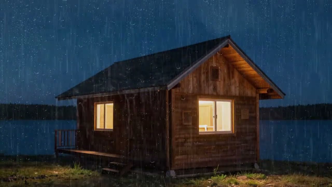 Heavy Rain at Night – 3 Hours of Relaxation and Deep Sleep