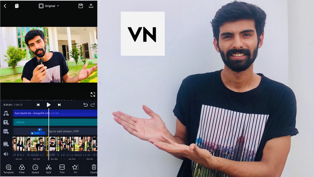 How To Edit Videos on Mobile For YouTube | How To Use VN Video Editor