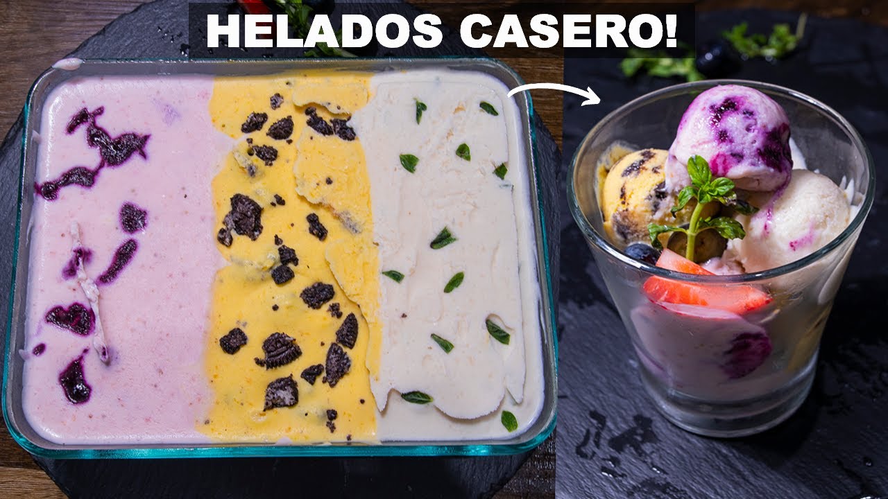 HELADOS CASERO CON SOLO 3 INGREDIENTES | Abelca