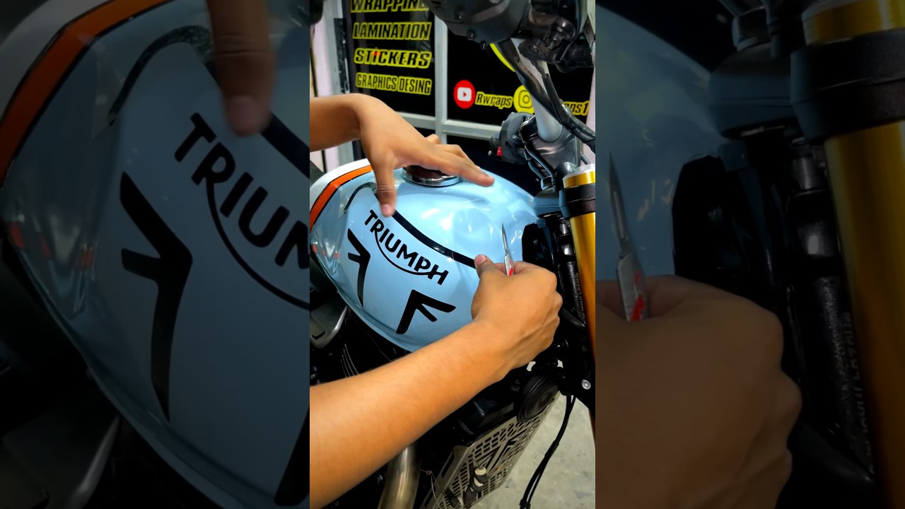 Triumph speed 400 #shorts #viral #bike #bikelover #modified #triumph #speed #400 #wrap