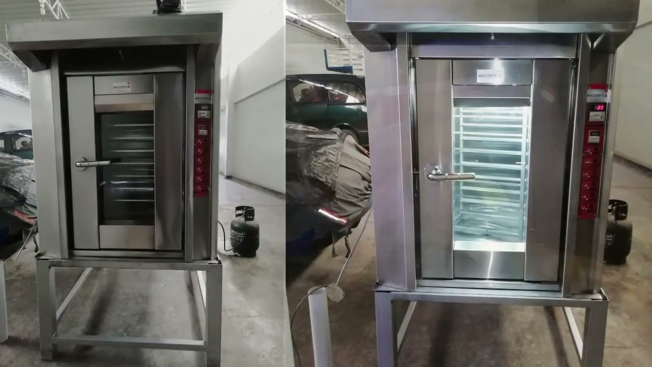 Horno Rotativo Panadero Pastelero 10 Bandejas Gas GLP