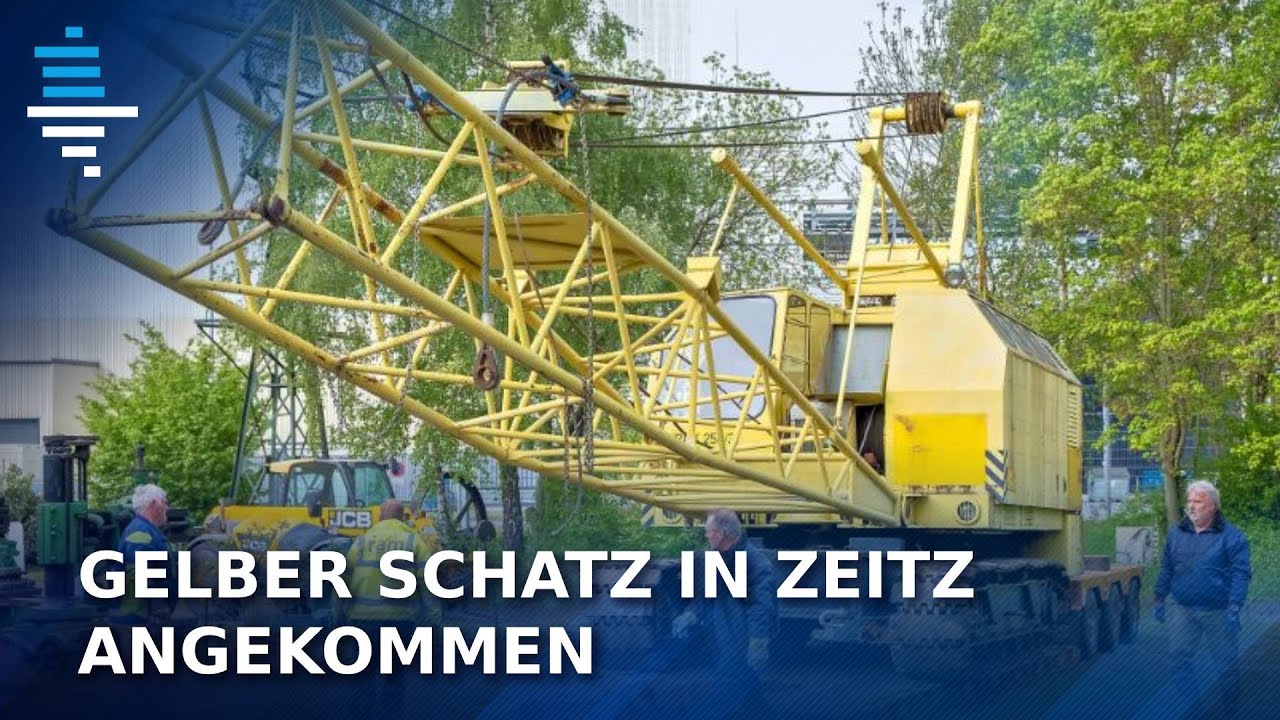 Brikettfabrik in Zeitz - Gelber historischer Schatz nimmt Platz
