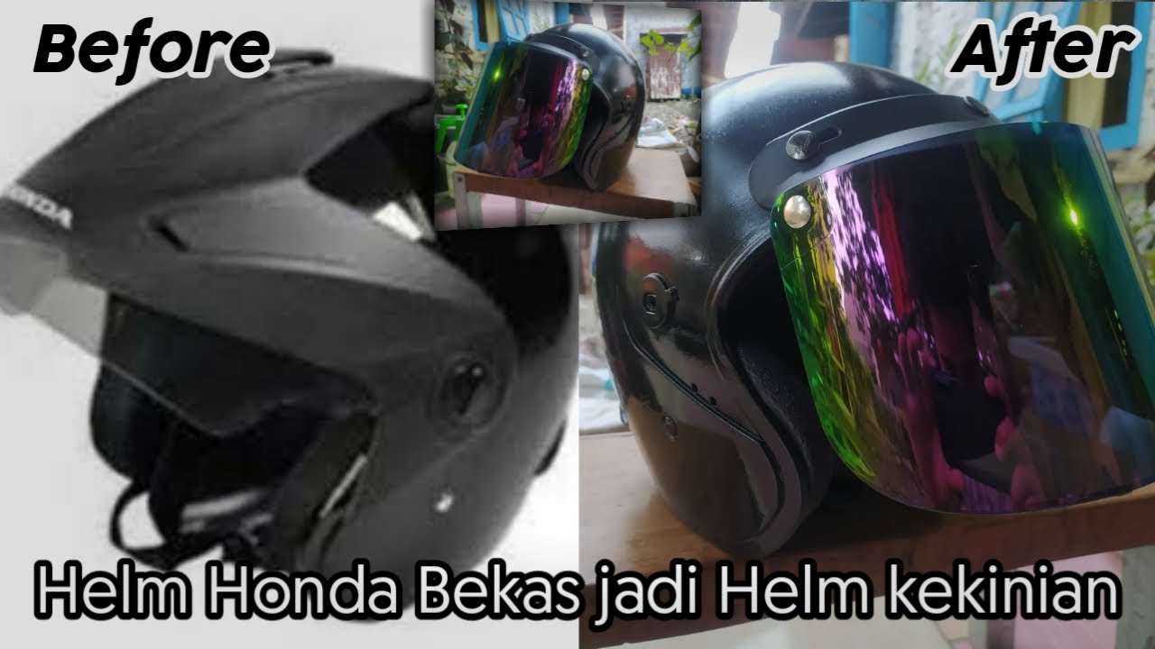 CARA BIKIN HELM HONDA BEKAS JADI HELM KEKINIAN