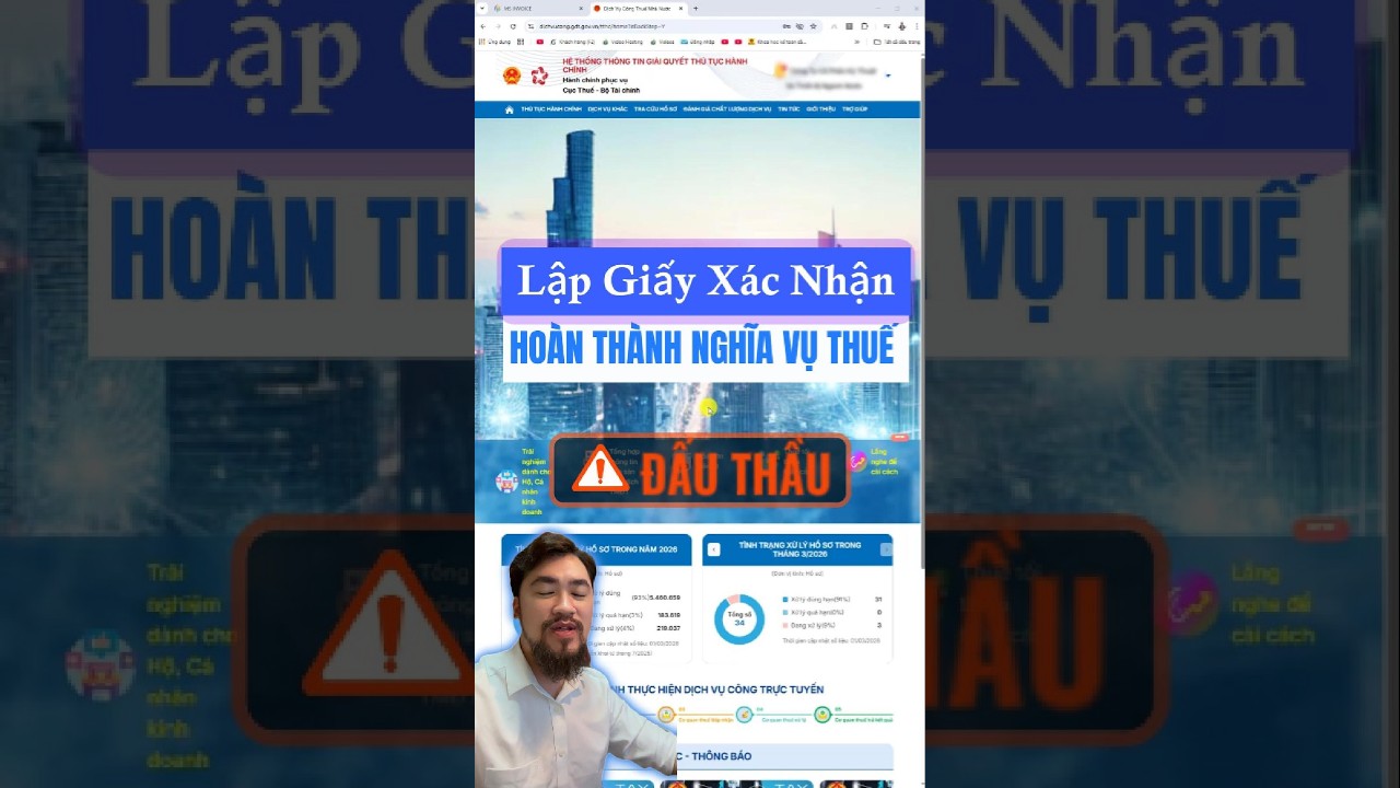 LẬP Giấy Xác Nhận HOÀN THÀNH NGHĨA VỤ THUẾ Trực Tiếp Qua Mạng Mới Nhất 2026
