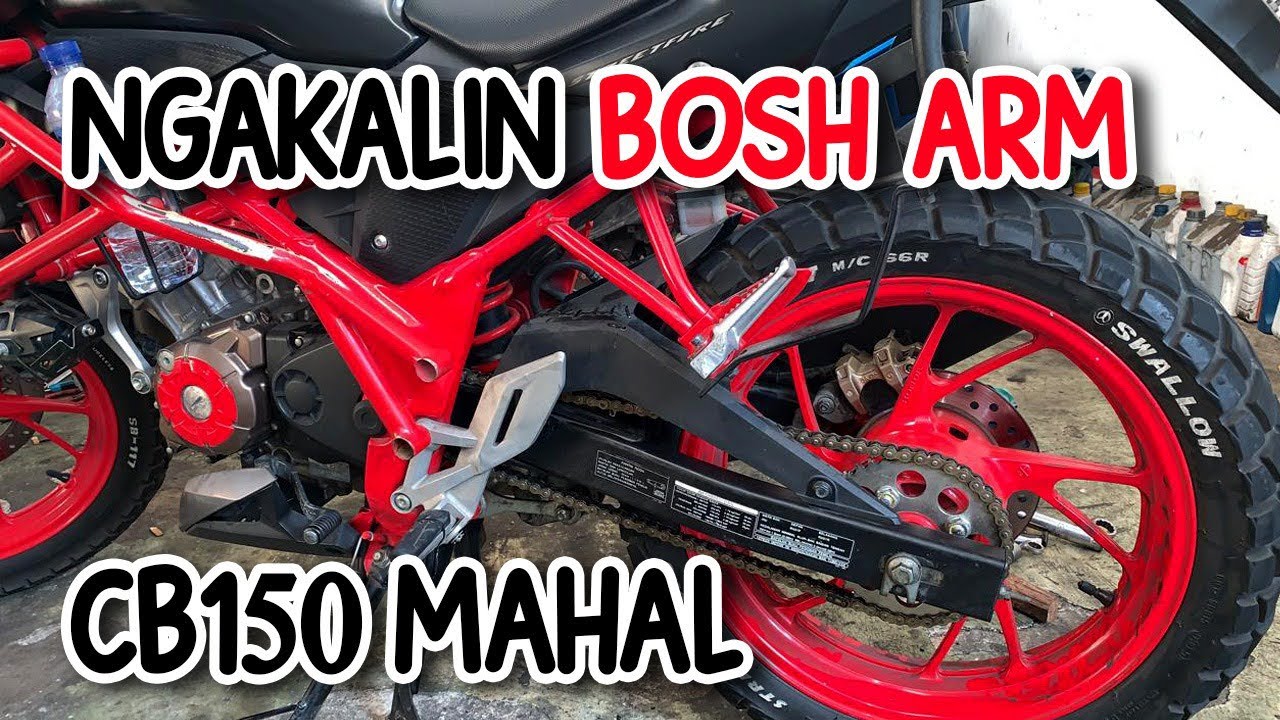 TRIK HEMAT GANTI ROCES BOSH ARM HONDA CB150R / CBR 150