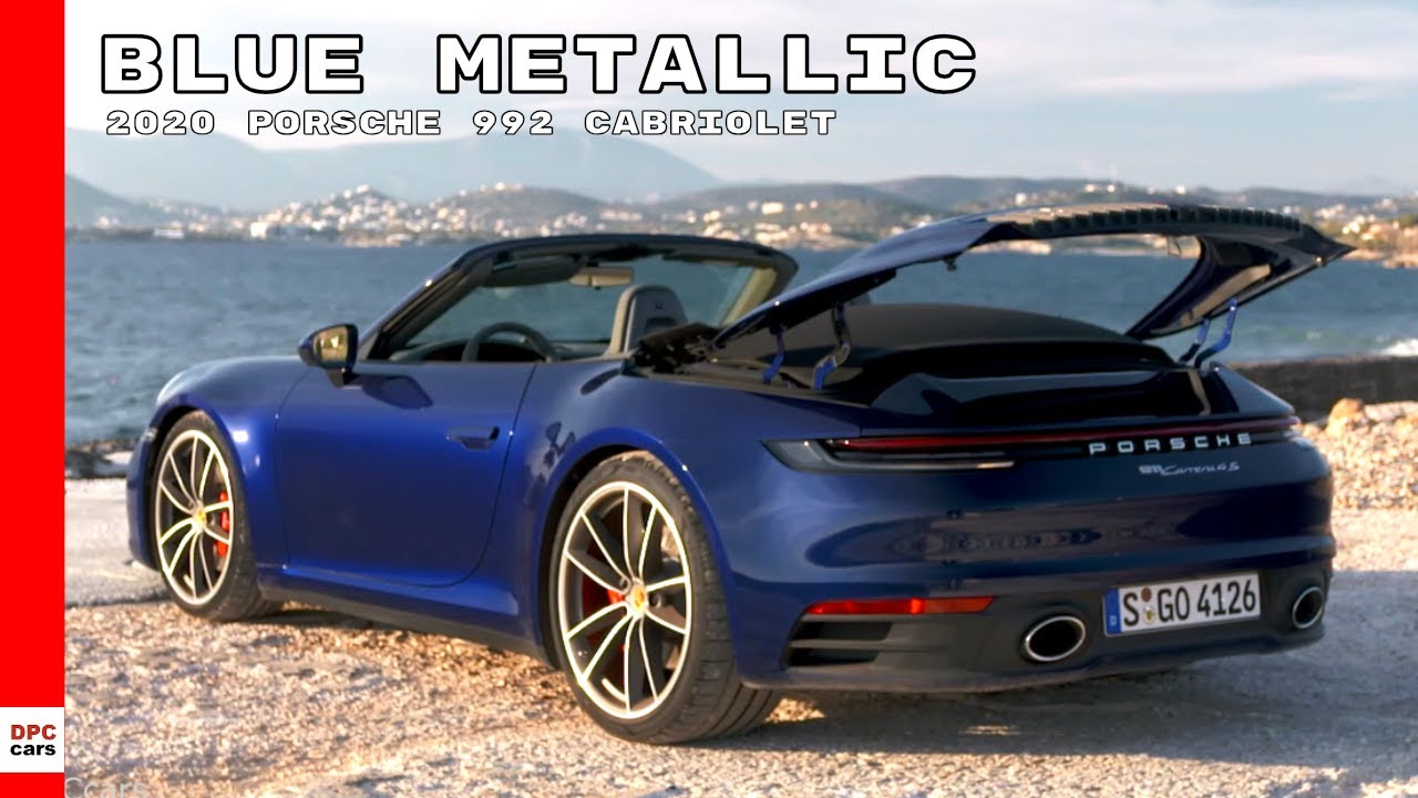 2020 Porsche 992 911 Carrera 4S Cabriolet - Blue Metallic