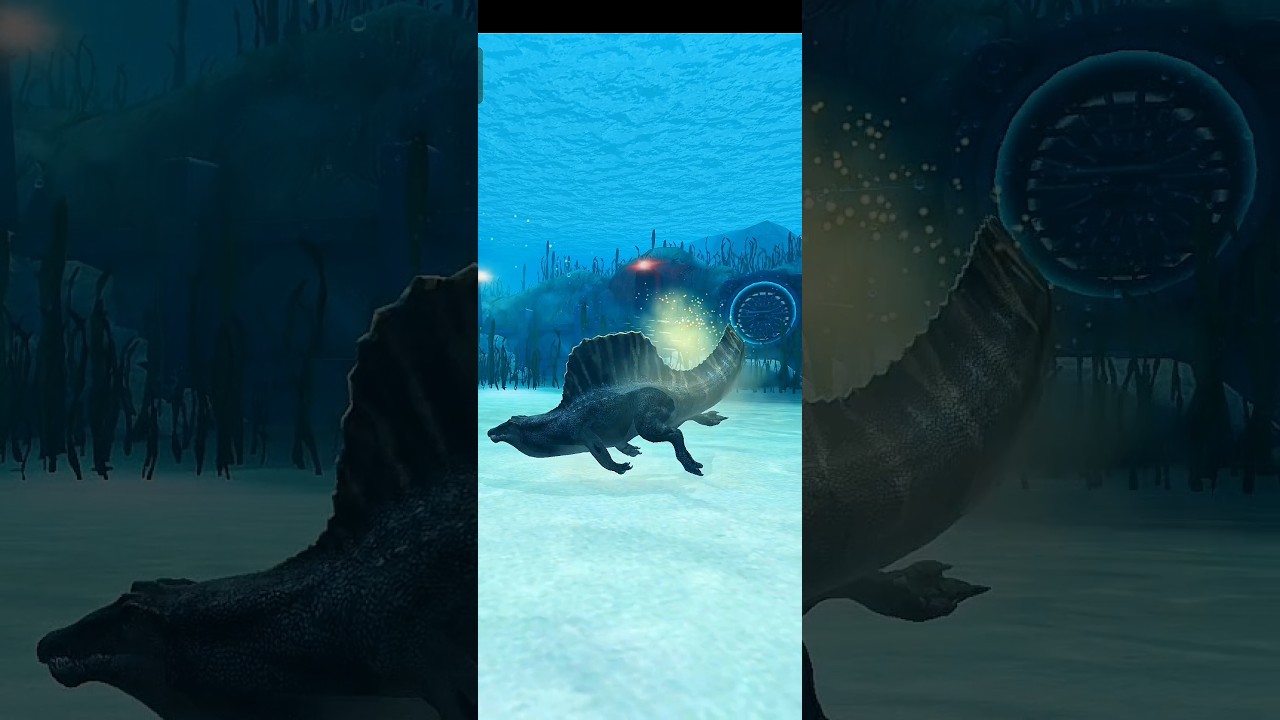 Rebirth SPINOSAURUS underwater adventure - Jurassic world the game #shortvideo