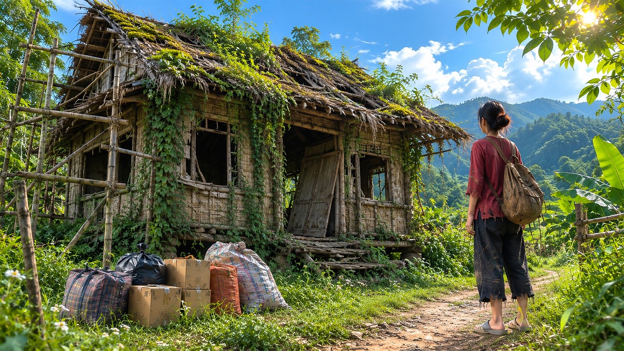 Kicked Out Of The House By Her Husband. The Single Mother Left And Started A New Life