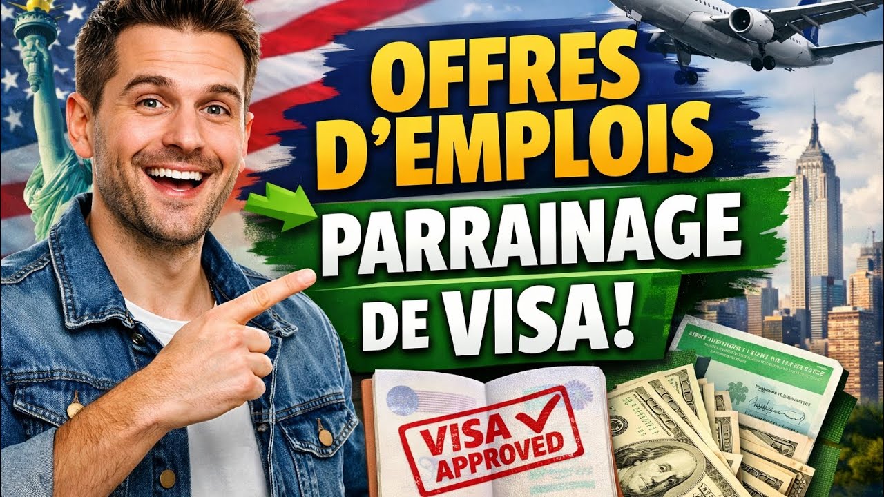 🇨🇦 Offres d&rsquo;Emploi au Canada avec Parrainage de Visa (&Eacute;trangers Accept&eacute;s)