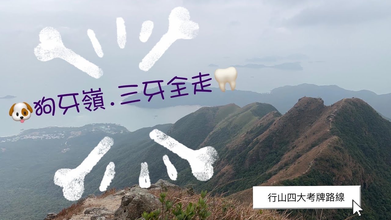 [個人鍛鍊]狗牙嶺.三牙全走(行山四大考牌路線)|石壁郊遊徑.西狗牙(上).一線生機.東狗牙(落).石壁郊遊徑.中狗牙(上).一線生機.閻王壁.小鳥回頭.斬柴坳.鳳凰徑第三段.心經簡林入口.昂坪