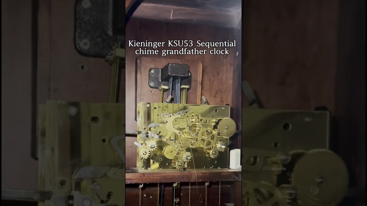 How Kieninger sequential chimes grandfather clock movement works?