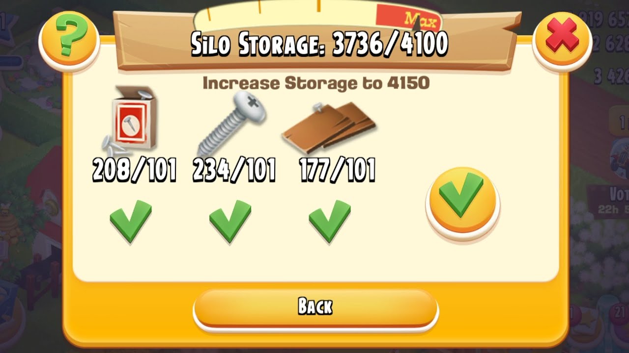 Hay day 🚜 Silo Storage Upgrade Unlocked 