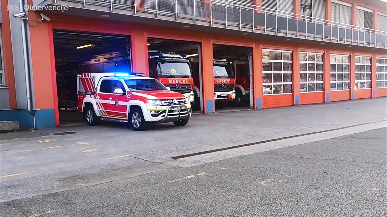 Izvoz GB Maribor vozilo 2,3,15 - na požar garaže + Vozilo 4,5,14 in NMP ZD MB - na prometno nesrečo