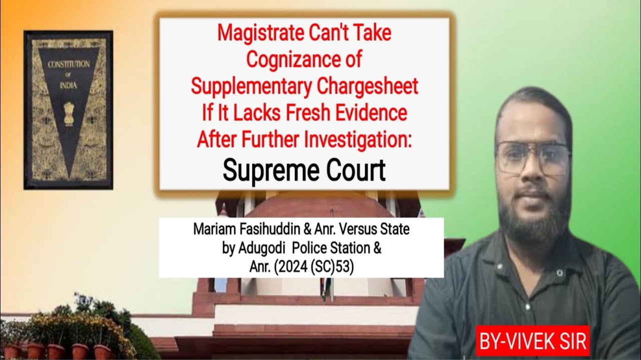 Full Information to Supplementary Chargesheet || What is supplementary chargesheet