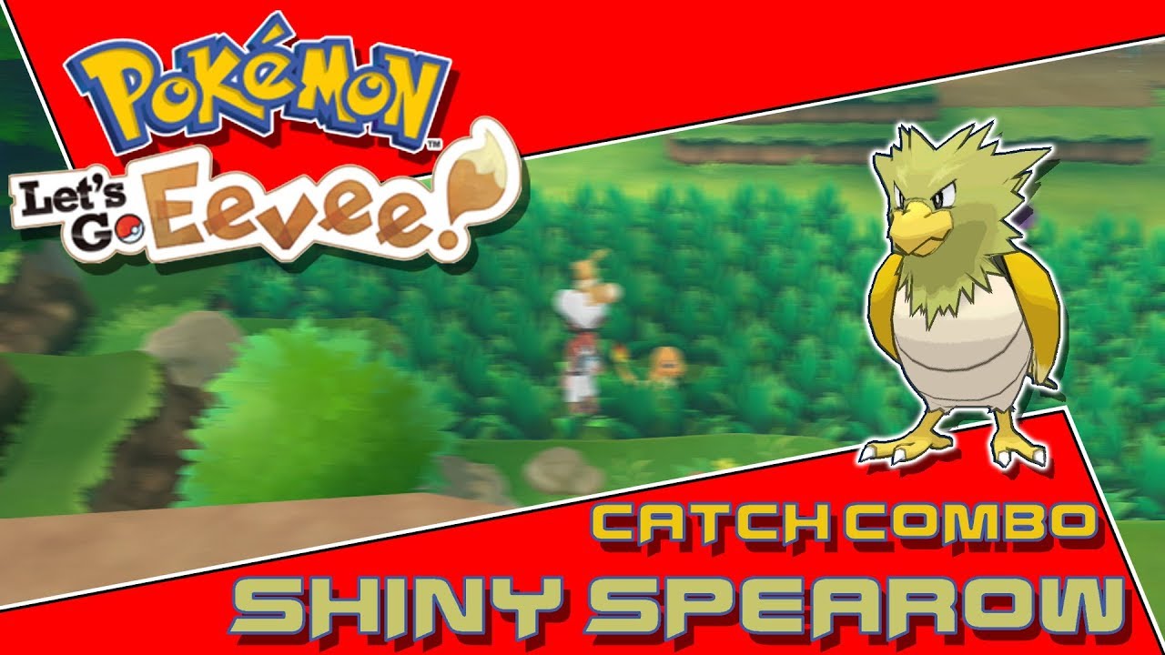 CATCH COMBO SHINY POKEMON: SHINY SPEAROW - Pokemon Let's Go (Eevee Version)