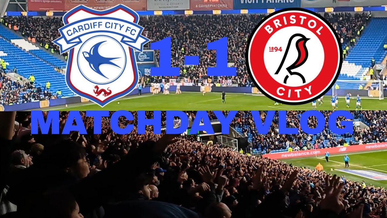 PURE LIMBS AS CARDIFF CITY SCORE 90TH MINUTE GOAL! Cardiff City 1-1 Bristol City Matchday Vlog!