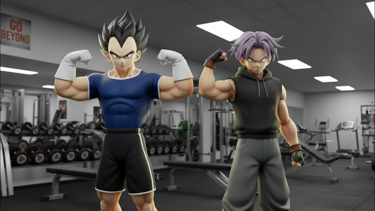Vegeta Trains Future Trunks | Saiyan Gym Motivation 💪