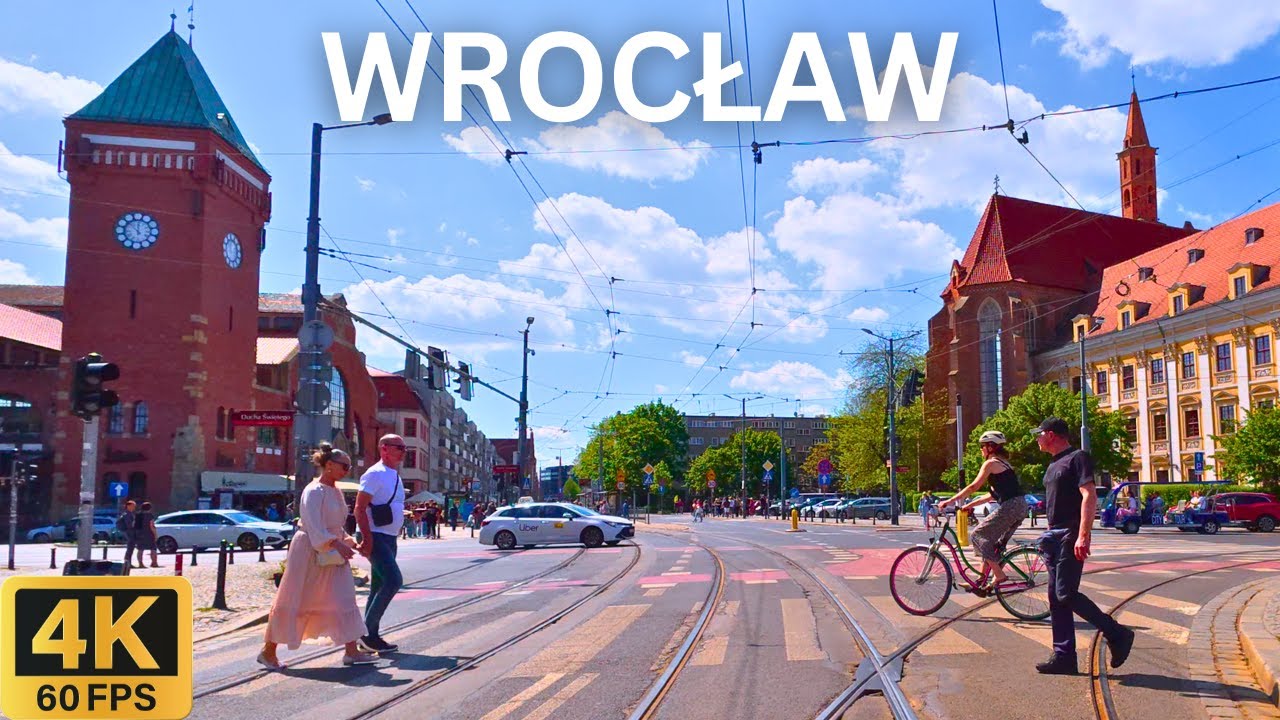WROCŁAW Poland 🇵🇱 | City Driving Tour 4K 🚗 Charming Streets & Urban Views