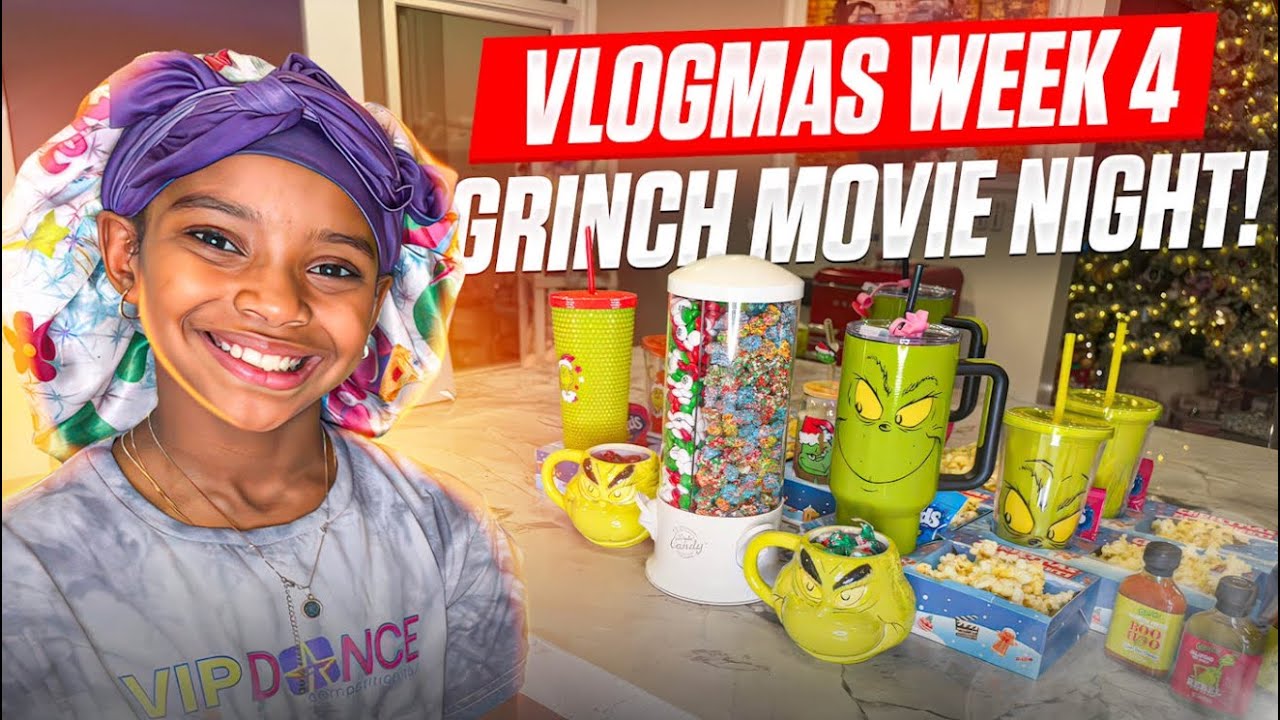 VLOGMAS - НЕДЕЛЯ 4 - ДЕНЬ ИЗ МОЕЙ ЖИЗНИ: ФИЛЬМ ГРИНЧ И ДРУГОЕ!