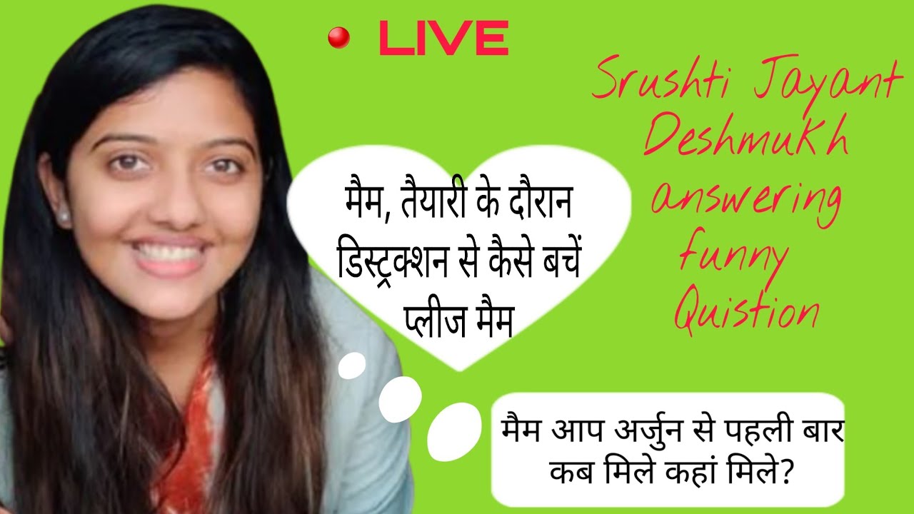 Srushti Jayant Deshmukh Instagram live 🔴  Quistions and Answer