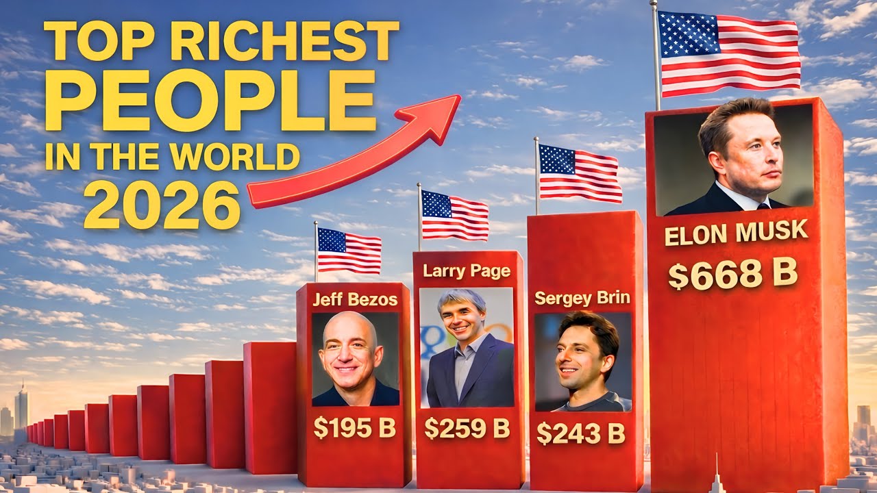 Richest people in the world 2026 3D Data Comparision