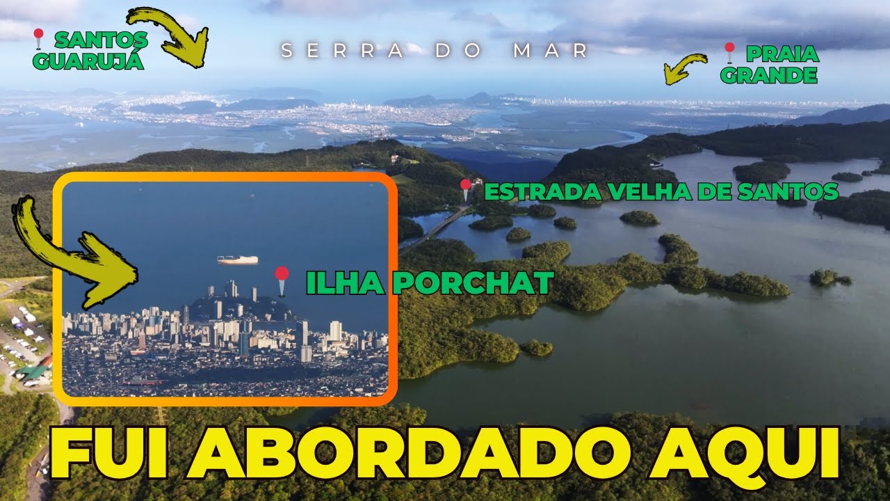 SUBI O DRONE NA ESTRADA VELHA DE SANTOS E FUI ABORDADO