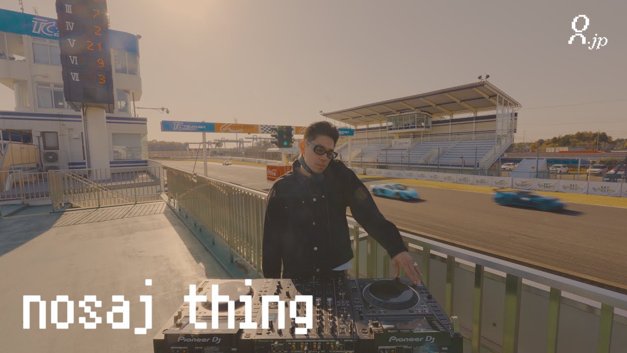 electronic mix at Japanese race circuit l nosaj thing l techno house dance