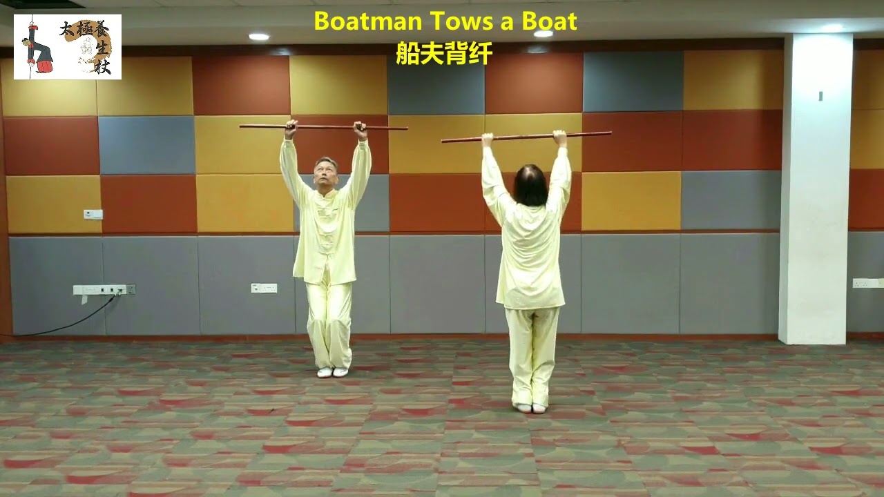 Health Qigong Tai Ji Stick w/Eng Vocal instructions & subtitles.