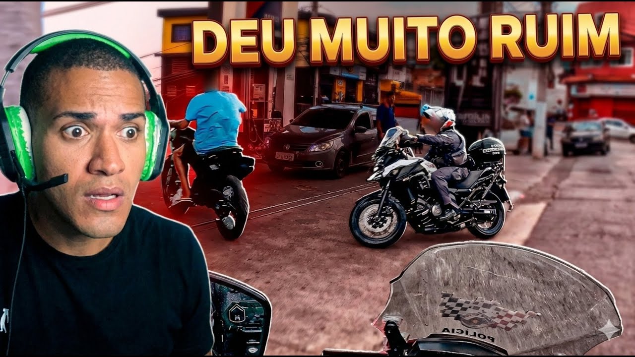 ESSA FUGA DE MOTO NÃO TEM FINAL FELIZ 😳 | ROCAM (REACT)
