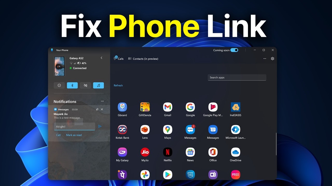 How To Fix Phone Link Not Working On Windows 11 - Best Method