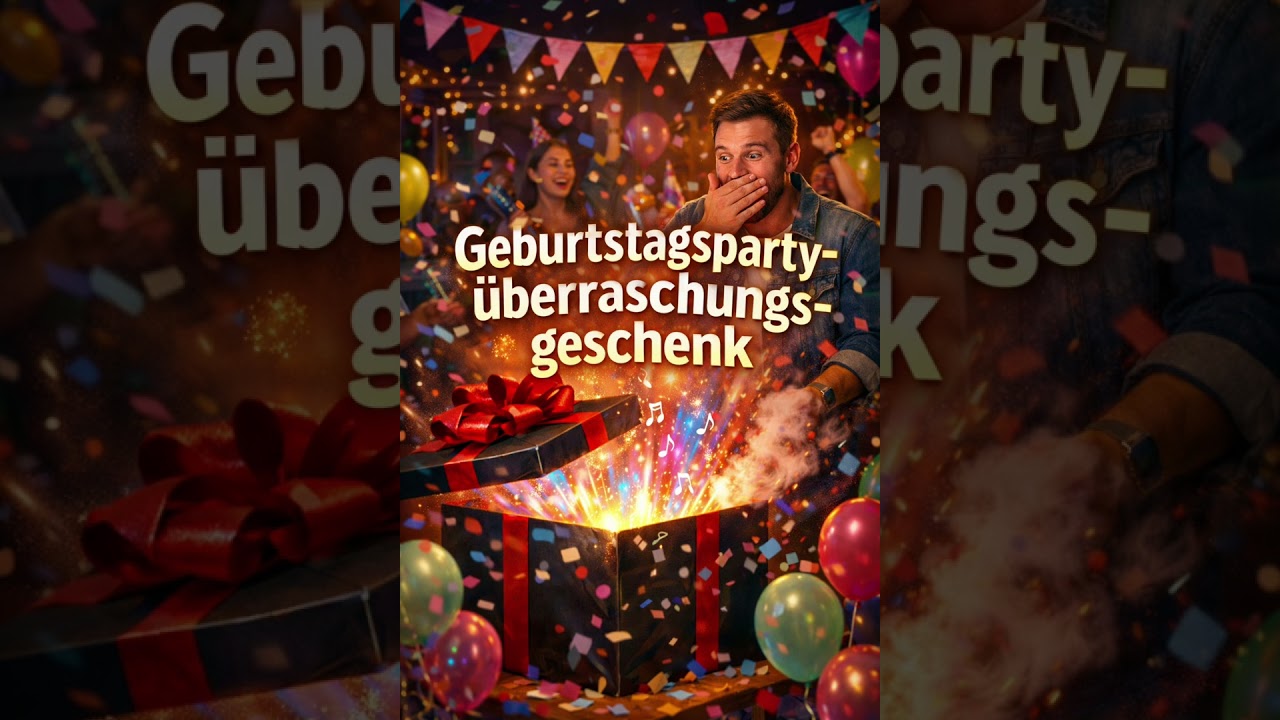 Geburtstagspartyüberraschungsgeschenk 