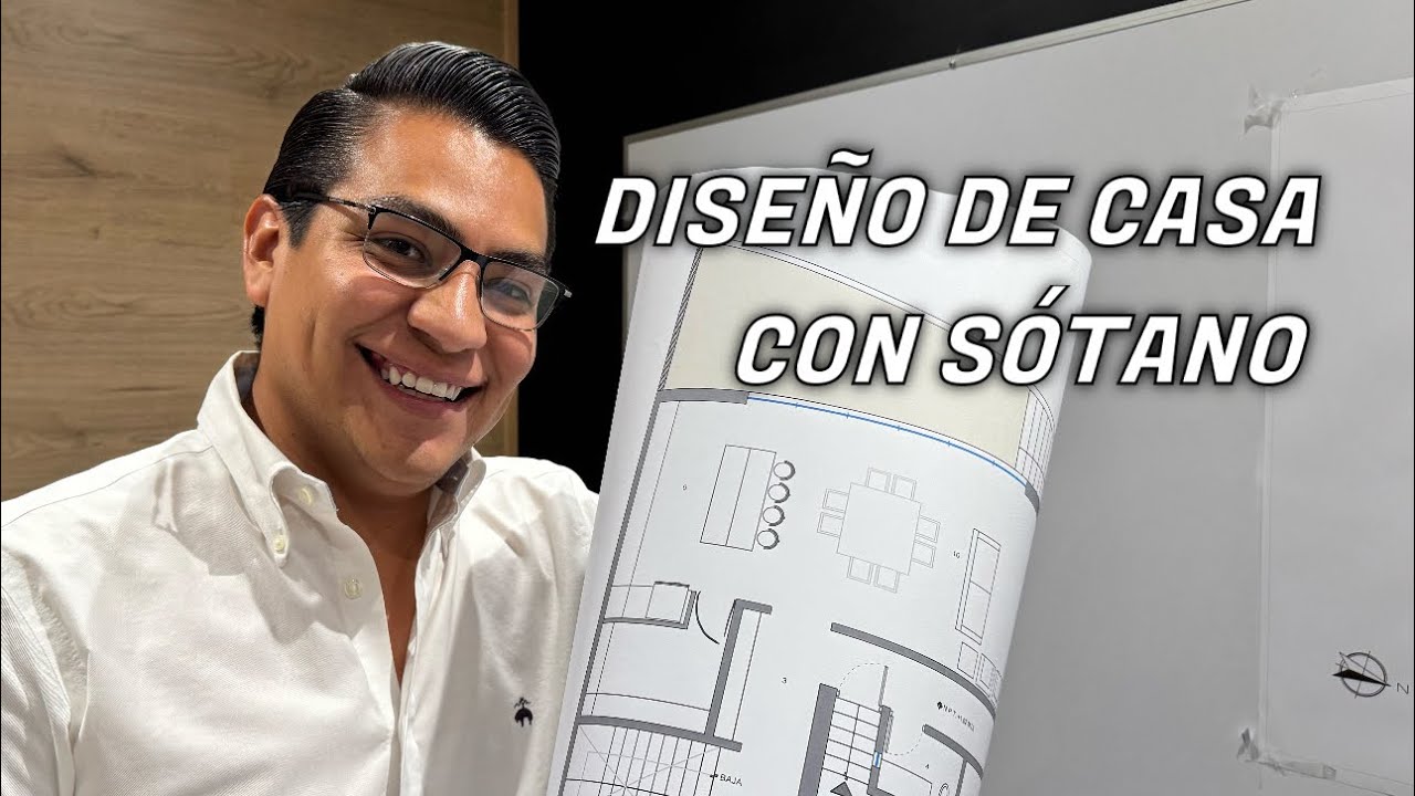 Dise&ntilde;o de casa con s&oacute;tano