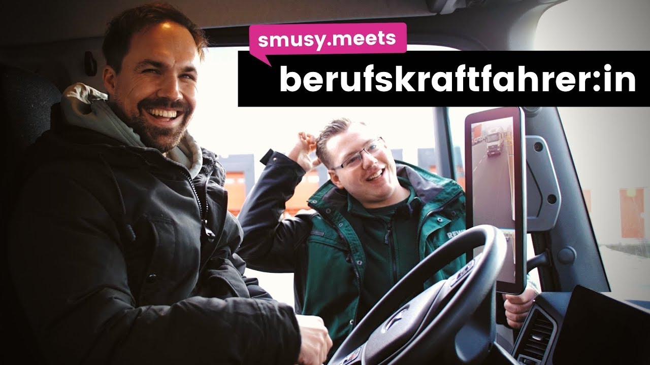 Einen Tag als Berufskraftfahrer:in arbeiten 🚛 | smusy.meets