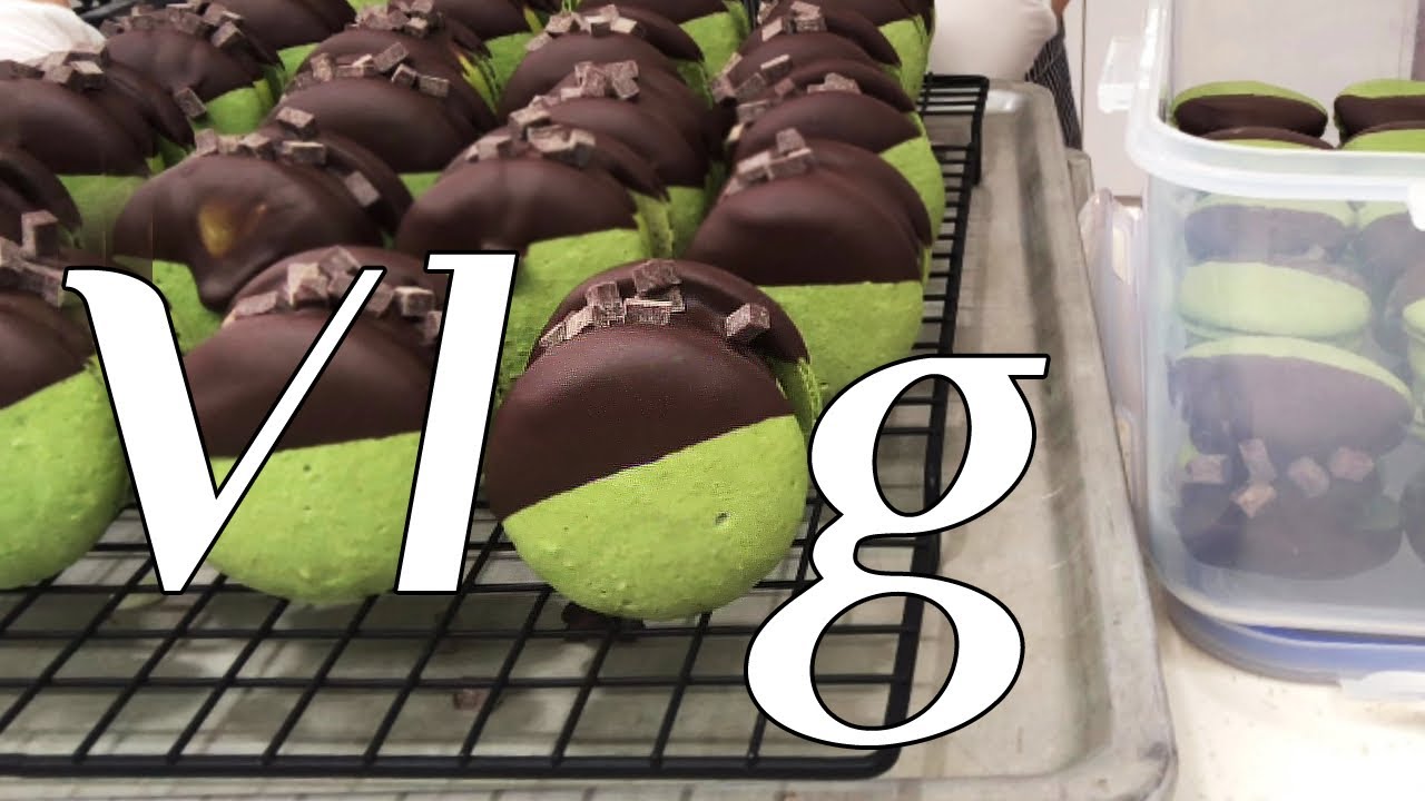 Eng) 마카롱카페 말차마카롱🍃💚 + 음료 만들기☕️/말차마카롱/카페음료/청귤에이드/청귤청/카페스콘만들기/dessert cafe/cafe vlog/인천카페