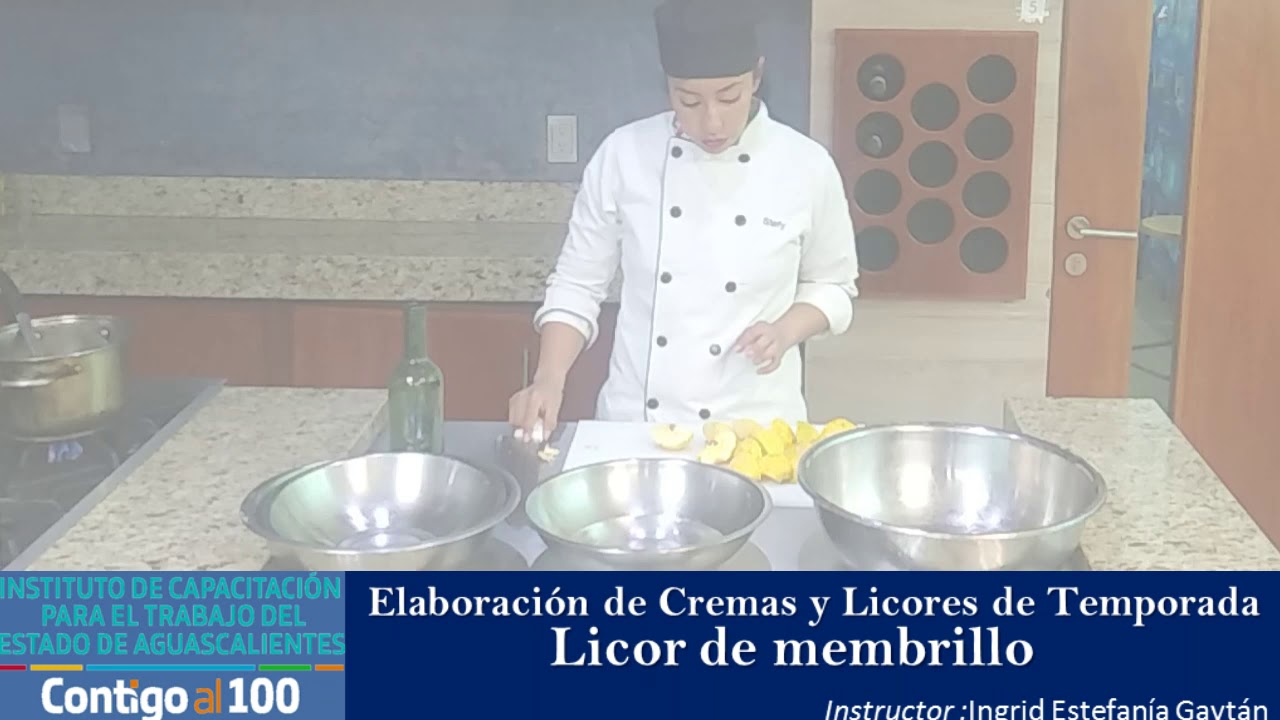 Elaboración de Licor de membrillo