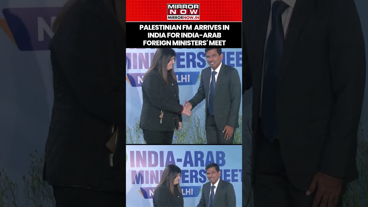 New Delhi: Palestinian Foreign Affairs Minister Arrives For India-Arab Foreign Ministers' Meeting