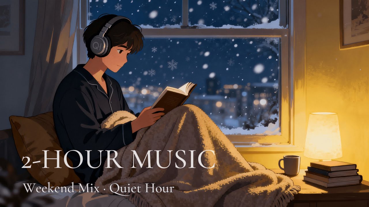 Weekend 2-Hour Calm Instrumental Mix | Quiet Hour — Cozy Winter Reading