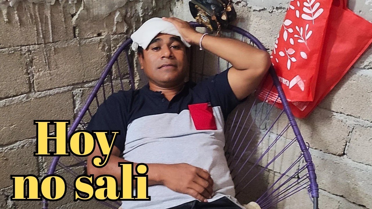 👉 “No pude salir a grabar y me quedé en casa (me enfermé)”