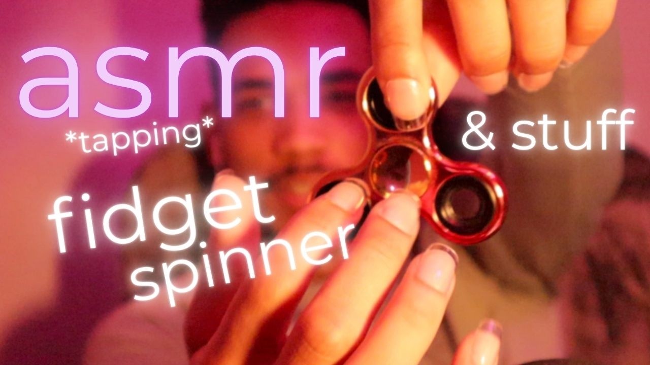 ASMR FAKE ❌Nail Tapping💅👂 w Fidget Spinner/Random Clicky Items!✨