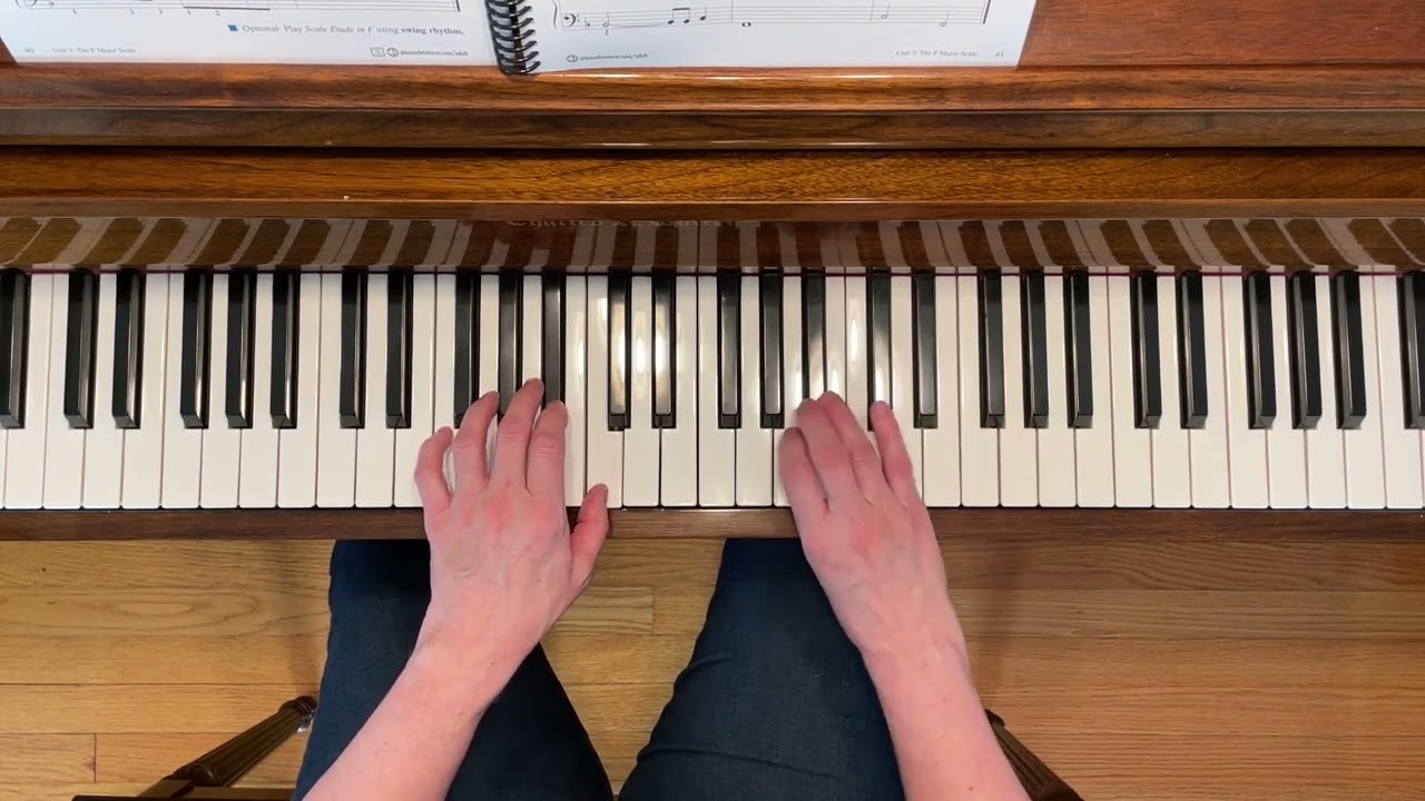 Scale Etude in F - Adult Piano Adventures All-In-One Piano Course