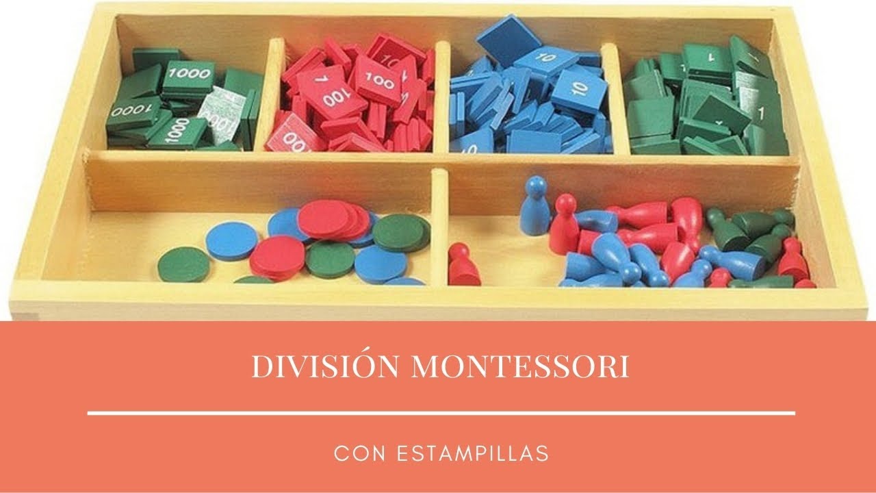 División Montessori con Estampillas (directo)