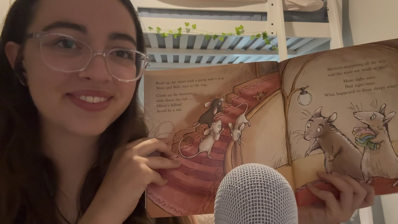 asmr reading bedtime stories 🐁📖