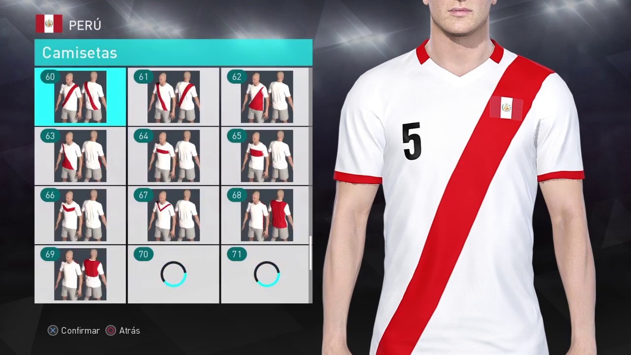 Pes 2018 Selección Perú Uniforme Local