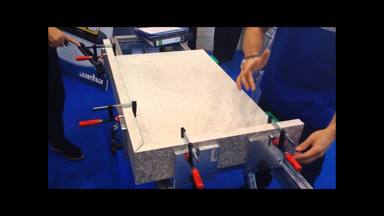 Granite Miter Clamp System Push N Glue by Weha