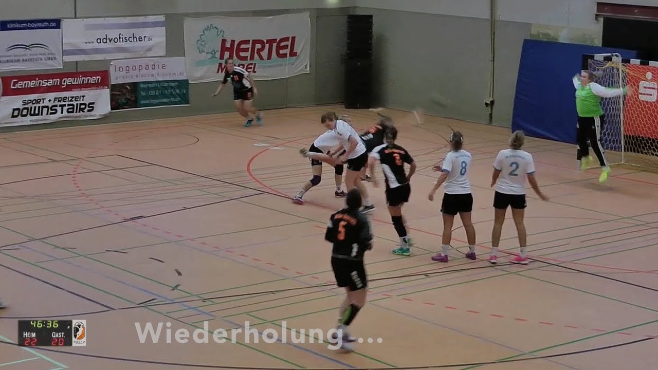 Handballregeln: Rote Karte (Verlust der K&ouml;rperkontrolle)