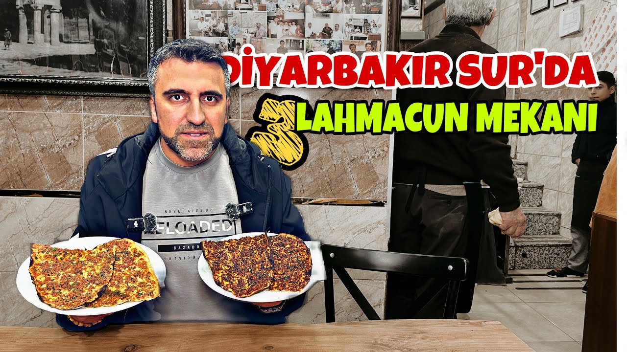 DİYARBAKIR SUR’da 3 FARKLI LAHMACUN MEKANINDA LAHMACUN YEDİK!