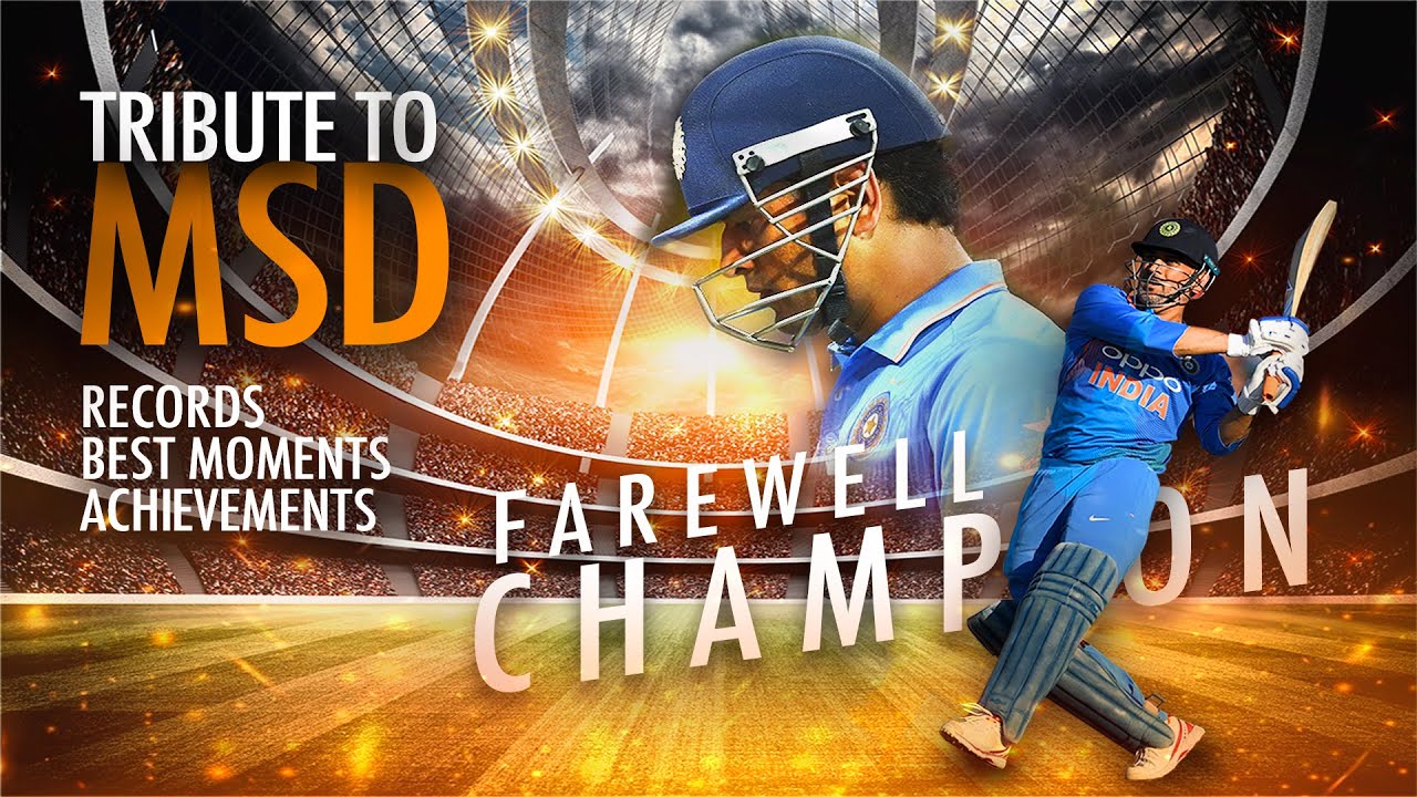 Tribute to MSD | Dhoni best moments HD | Records & Achievements | Farewell Champion